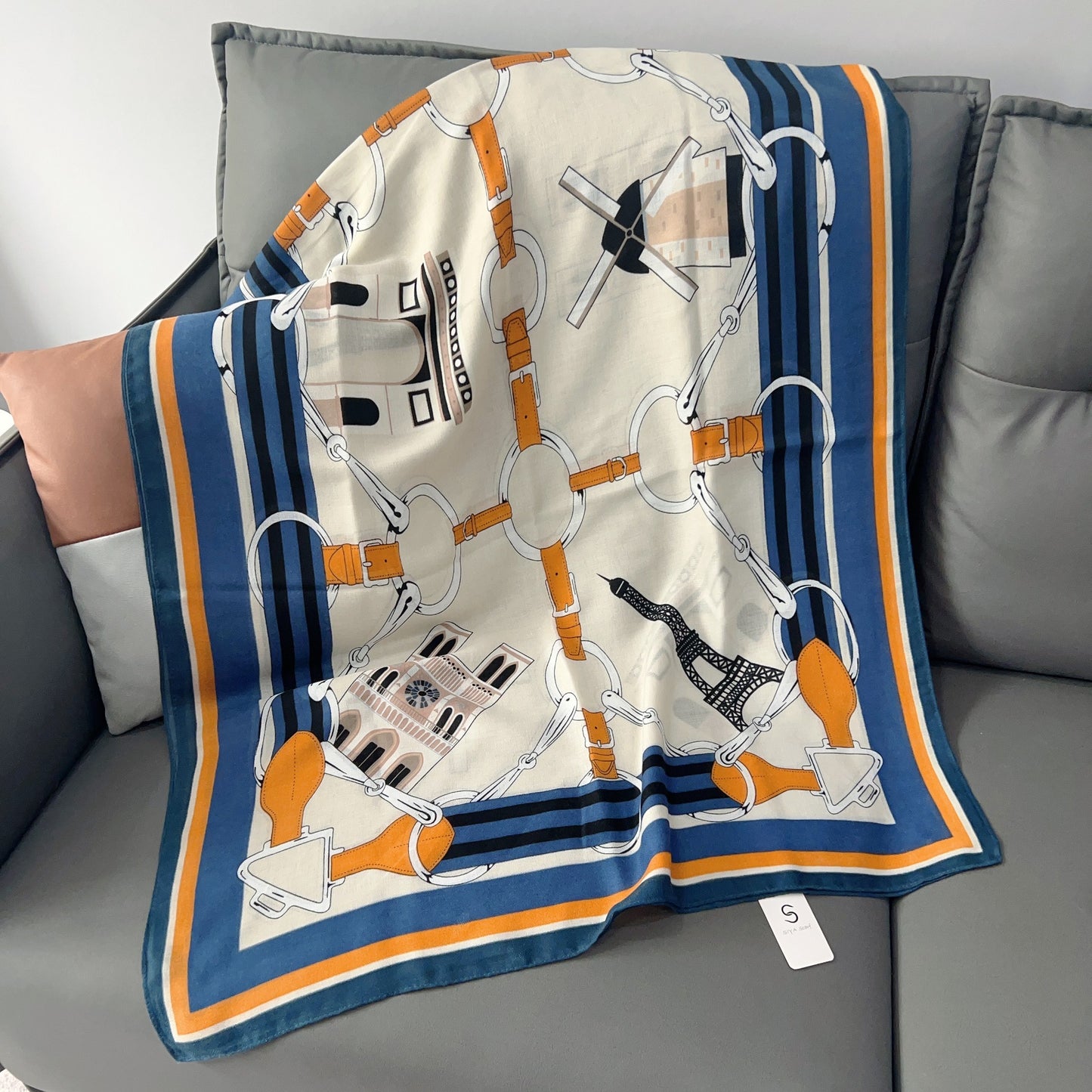 Cross-border Cotton and Linen Scarf Women's Japanese and Korean High-end Fashion Scarf Spring and Summer Sunscreen Warm Shawl Simple Scarf