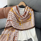 Cross-border Cotton and Linen Scarf Women's Japanese and Korean High-end Fashion Scarf Spring and Summer Sunscreen Warm Shawl Simple Scarf