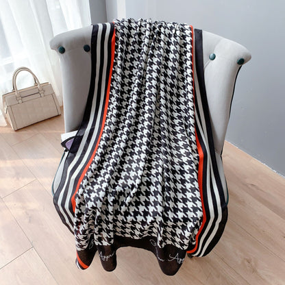 Cross-border Cotton and Linen Scarf Women's Japanese and Korean High-end Fashion Scarf Spring and Summer Sunscreen Warm Shawl Simple Scarf