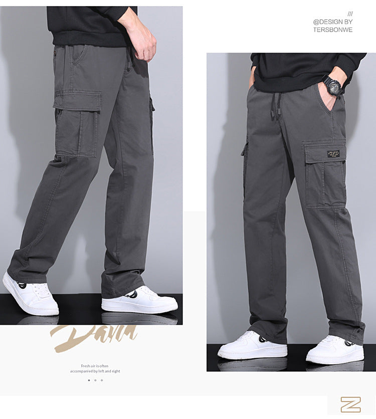 Wholesale overalls men's loose fashion brand autumn men's pants Autumn New toe Harlan pants men's casual pants cross-border