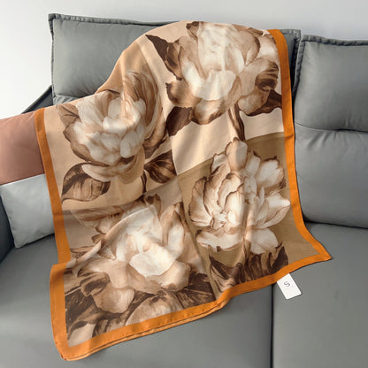 Cross-border Cotton and Linen Scarf Women's Japanese and Korean High-end Fashion Scarf Spring and Summer Sunscreen Warm Shawl Simple Scarf