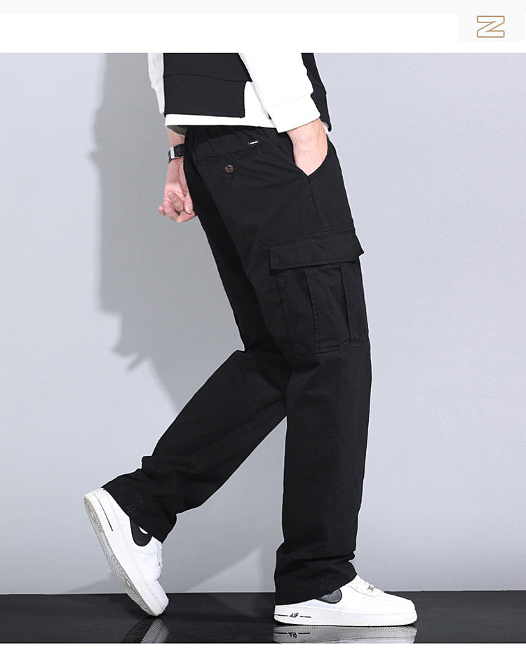 Wholesale overalls men's loose fashion brand autumn men's pants Autumn New toe Harlan pants men's casual pants cross-border