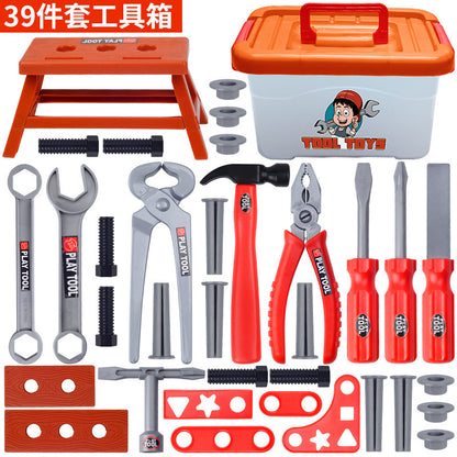 Play house toy toolbox suit baby screwdriver electric drill electric saw maintenance simulation tool children's toys