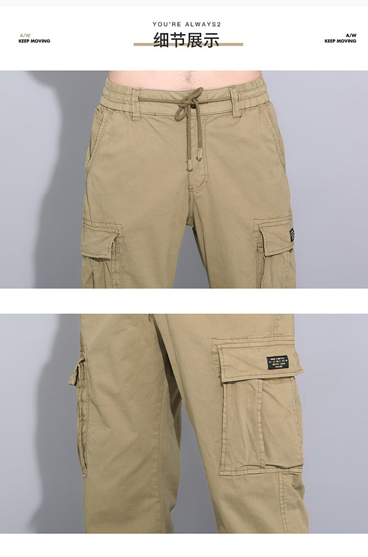 Wholesale overalls men's loose fashion brand autumn men's pants Autumn New toe Harlan pants men's casual pants cross-border