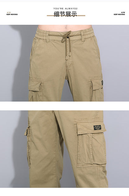 Wholesale overalls men's loose fashion brand autumn men's pants Autumn New toe Harlan pants men's casual pants cross-border