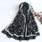 Cross-border Cotton and Linen Scarf Women's Japanese and Korean High-end Fashion Scarf Spring and Summer Sunscreen Warm Shawl Simple Scarf