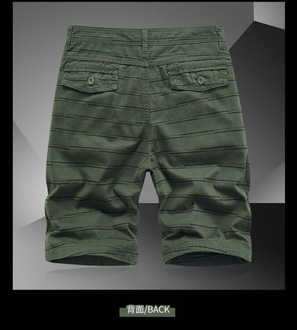 Casual Shorts Summer Men's Japanese-style Tooling All-match Solid Color Striped Claw Pants Boys Running Sports Men's Pants