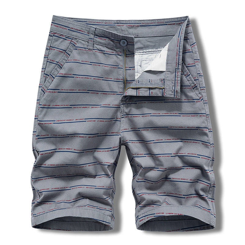 Casual Shorts Summer Men's Japanese-style Tooling All-match Solid Color Striped Claw Pants Boys Running Sports Men's Pants