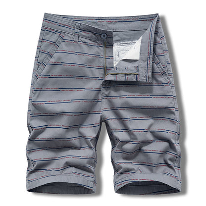 Casual Shorts Summer Men's Japanese-style Tooling All-match Solid Color Striped Claw Pants Boys Running Sports Men's Pants