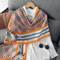 Cross-border Cotton and Linen Scarf Women's Japanese and Korean High-end Fashion Scarf Spring and Summer Sunscreen Warm Shawl Simple Scarf