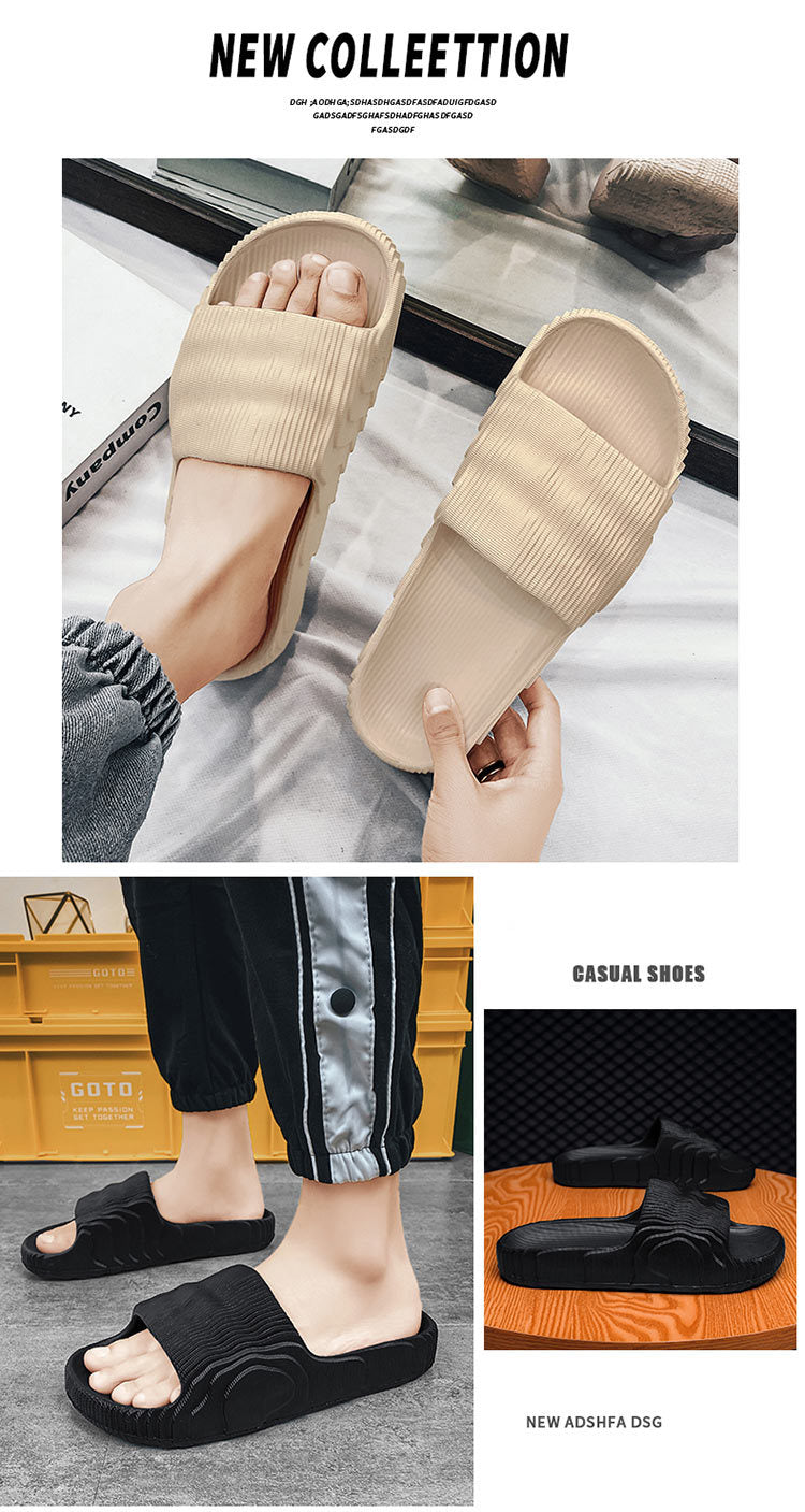 [Hot Style] New Summer Slippers, Slip-Ons for Couples, Easiest for Match Casual Non-Slip, Deodorant Home Sandals