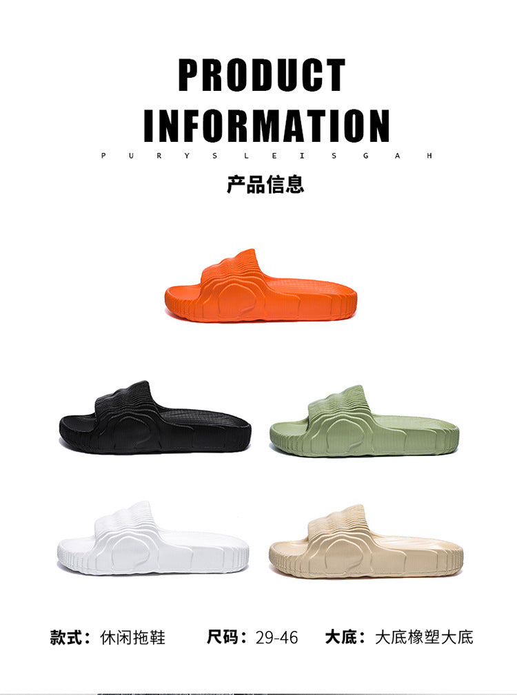 [Hot Style] New Summer Slippers, Slip-Ons for Couples, Easiest for Match Casual Non-Slip, Deodorant Home Sandals