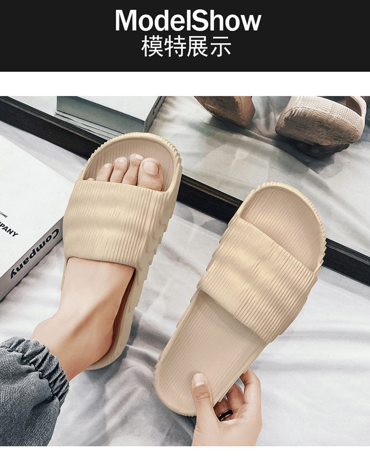 [Hot Style] New Summer Slippers, Slip-Ons for Couples, Easiest for Match Casual Non-Slip, Deodorant Home Sandals