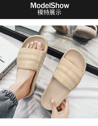 [Hot Style] New Summer Slippers, Slip-Ons for Couples, Easiest for Match Casual Non-Slip, Deodorant Home Sandals
