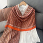 Cross-border Cotton and Linen Scarf Women's Japanese and Korean High-end Fashion Scarf Spring and Summer Sunscreen Warm Shawl Simple Scarf