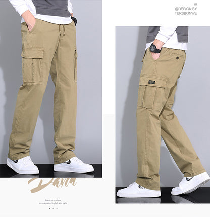 Wholesale overalls men's loose fashion brand autumn men's pants Autumn New toe Harlan pants men's casual pants cross-border