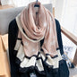 Cross-border Cotton and Linen Scarf Women's Japanese and Korean High-end Fashion Scarf Spring and Summer Sunscreen Warm Shawl Simple Scarf