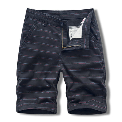 Casual Shorts Summer Men's Japanese-style Tooling All-match Solid Color Striped Claw Pants Boys Running Sports Men's Pants