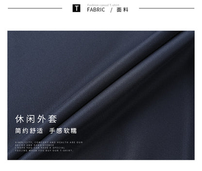 2026 Spring New Men's Jacket with Turn-Down Collar, Workwear Pockets, Short Style, Casual Top for Young and Middle-Aged Men, Trendy Men's Fashion