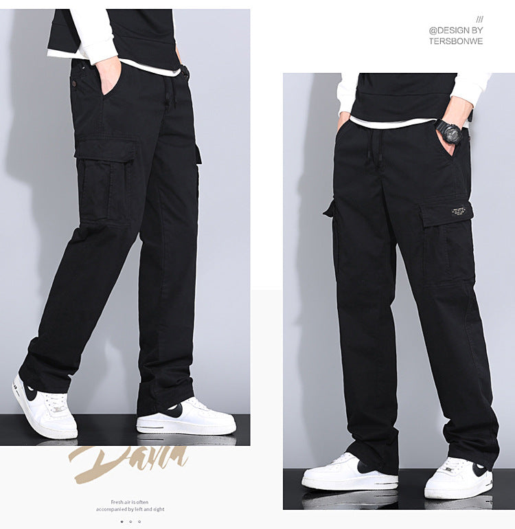 Wholesale overalls men's loose fashion brand autumn men's pants Autumn New toe Harlan pants men's casual pants cross-border