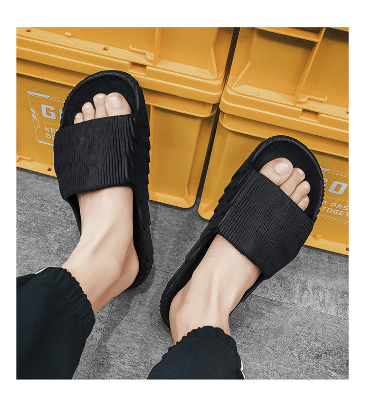 [Hot Style] New Summer Slippers, Slip-Ons for Couples, Easiest for Match Casual Non-Slip, Deodorant Home Sandals