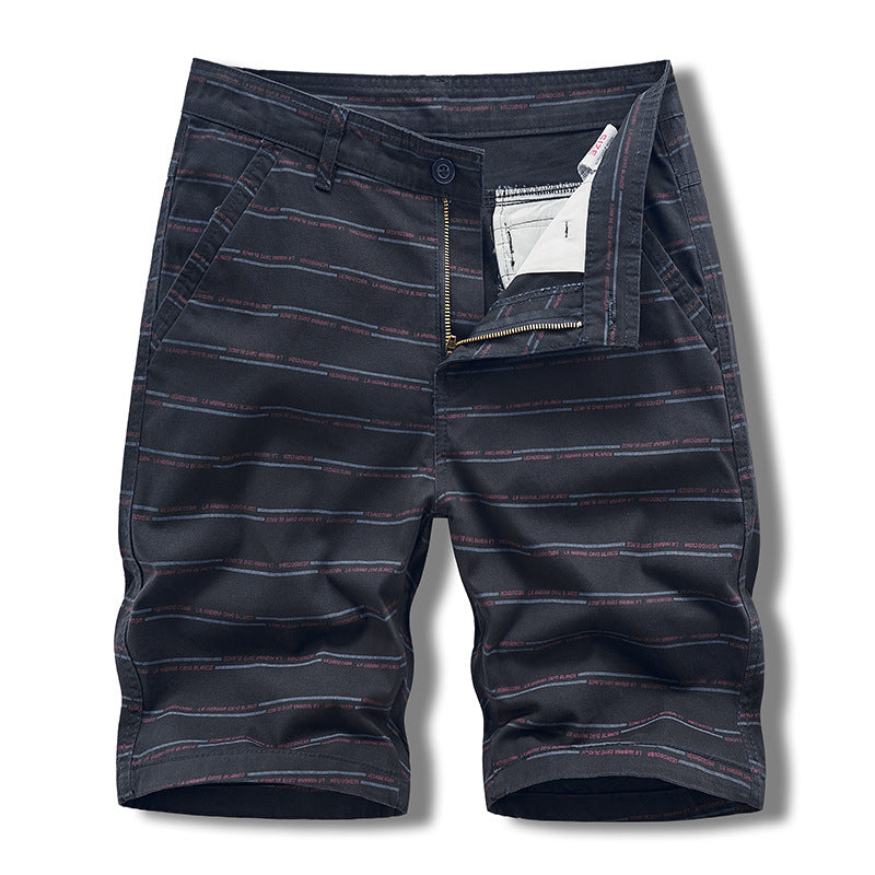 Casual Shorts Summer Men's Japanese-style Tooling All-match Solid Color Striped Claw Pants Boys Running Sports Men's Pants