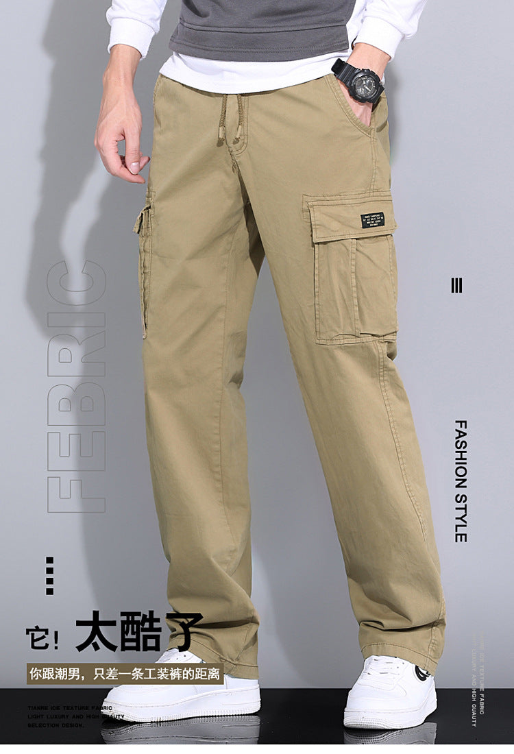 Wholesale overalls men's loose fashion brand autumn men's pants Autumn New toe Harlan pants men's casual pants cross-border