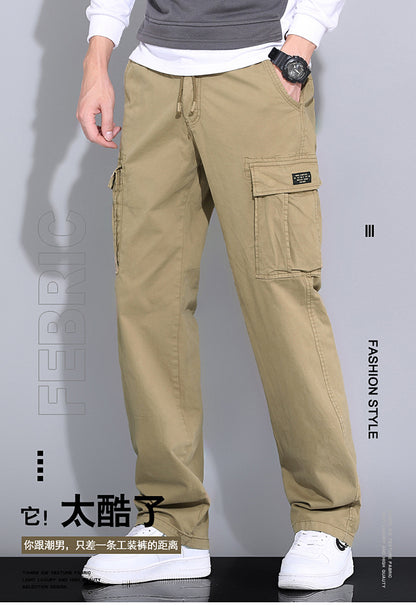 Wholesale overalls men's loose fashion brand autumn men's pants Autumn New toe Harlan pants men's casual pants cross-border