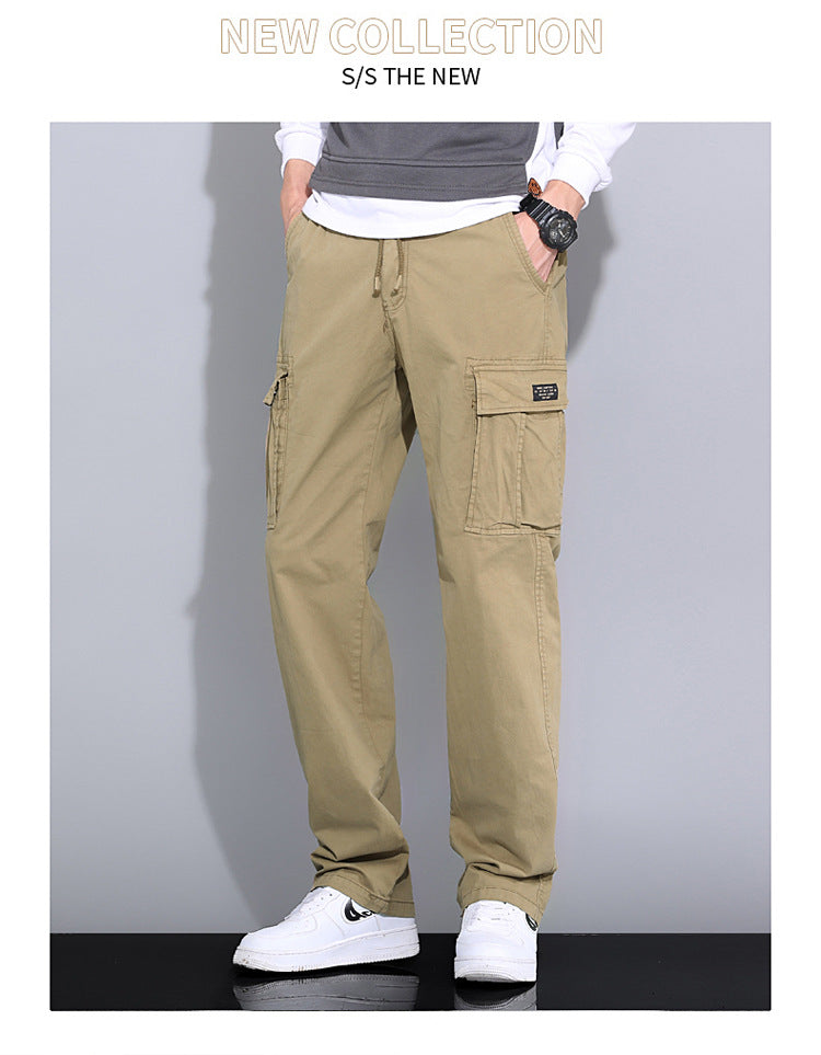 Wholesale overalls men's loose fashion brand autumn men's pants Autumn New toe Harlan pants men's casual pants cross-border