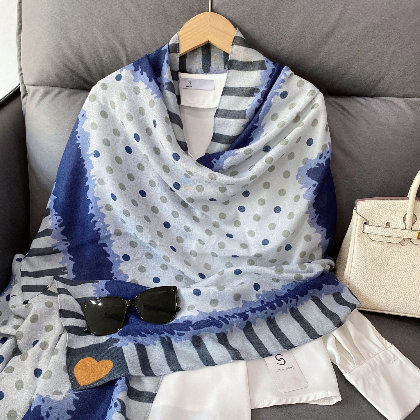Cross-border Cotton and Linen Scarf Women's Japanese and Korean High-end Fashion Scarf Spring and Summer Sunscreen Warm Shawl Simple Scarf
