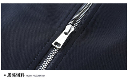 2026 Spring New Men's Jacket with Turn-Down Collar, Workwear Pockets, Short Style, Casual Top for Young and Middle-Aged Men, Trendy Men's Fashion