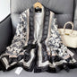 Cross-border Cotton and Linen Scarf Women's Japanese and Korean High-end Fashion Scarf Spring and Summer Sunscreen Warm Shawl Simple Scarf
