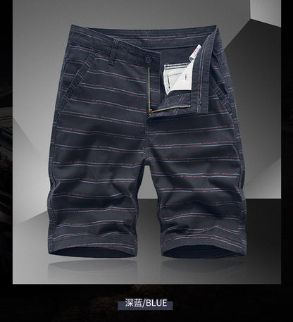 Casual Shorts Summer Men's Japanese-style Tooling All-match Solid Color Striped Claw Pants Boys Running Sports Men's Pants