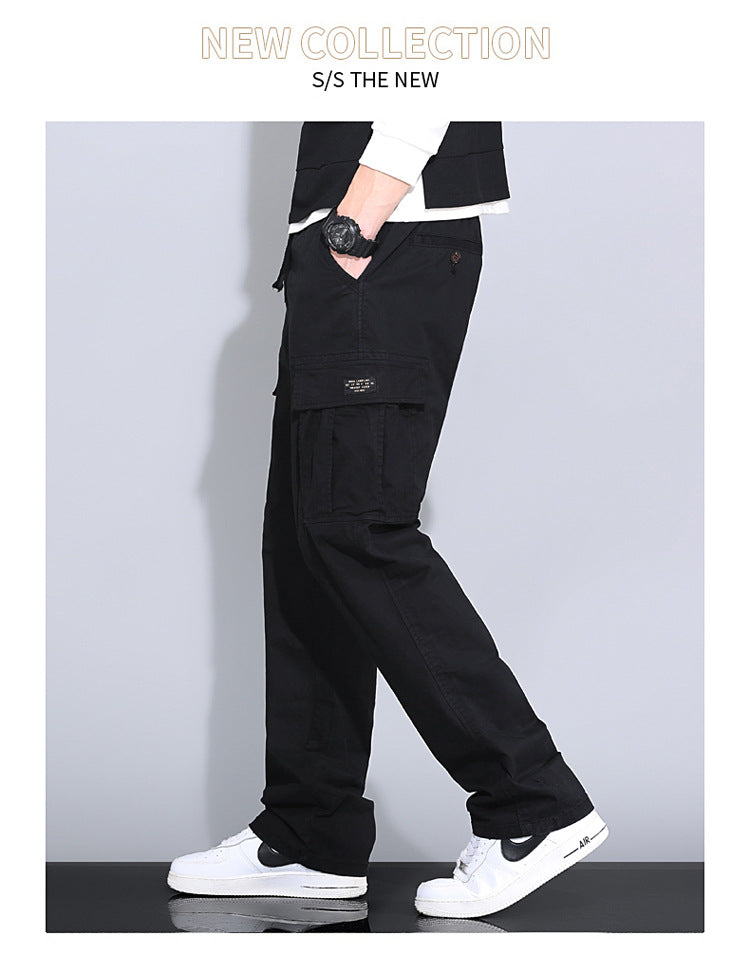 Wholesale overalls men's loose fashion brand autumn men's pants Autumn New toe Harlan pants men's casual pants cross-border