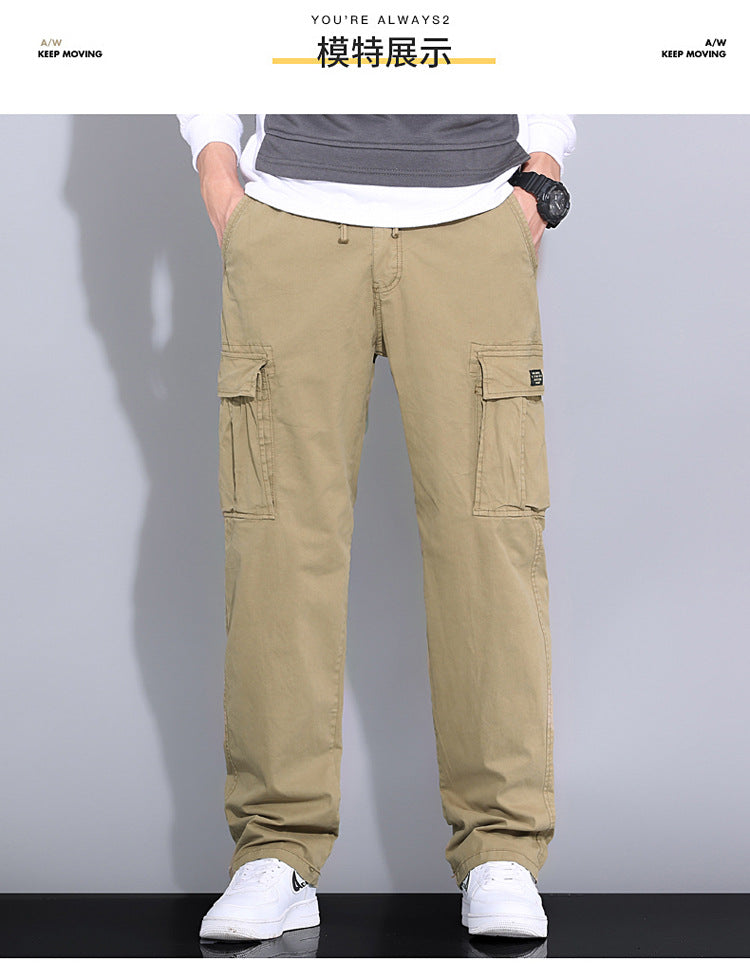 Wholesale overalls men's loose fashion brand autumn men's pants Autumn New toe Harlan pants men's casual pants cross-border