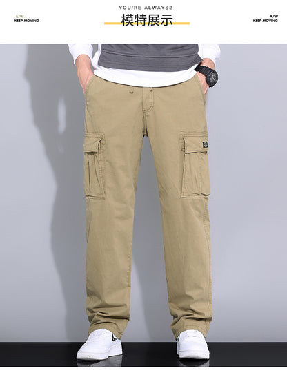 Wholesale overalls men's loose fashion brand autumn men's pants Autumn New toe Harlan pants men's casual pants cross-border