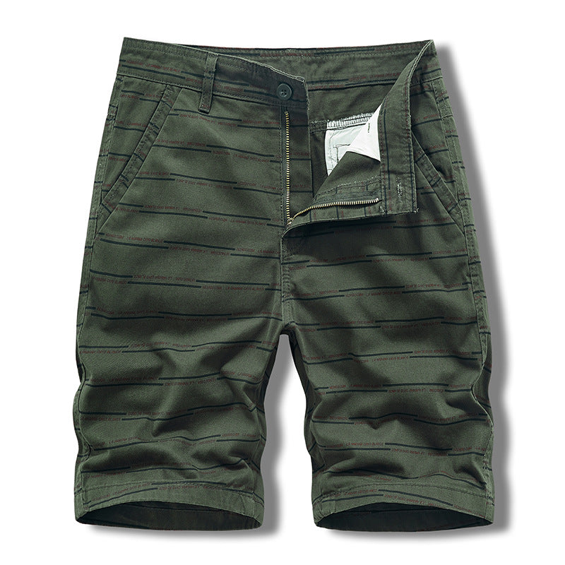 Casual Shorts Summer Men's Japanese-style Tooling All-match Solid Color Striped Claw Pants Boys Running Sports Men's Pants