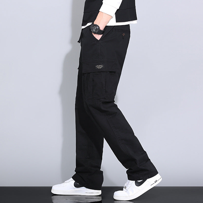 Wholesale overalls men's loose fashion brand autumn men's pants Autumn New toe Harlan pants men's casual pants cross-border