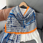 Cross-border Cotton and Linen Scarf Women's Japanese and Korean High-end Fashion Scarf Spring and Summer Sunscreen Warm Shawl Simple Scarf
