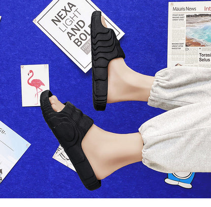 [Hot Style] New Summer Slippers, Slip-Ons for Couples, Easiest for Match Casual Non-Slip, Deodorant Home Sandals
