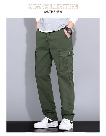 Wholesale overalls men's loose fashion brand autumn men's pants Autumn New toe Harlan pants men's casual pants cross-border
