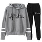 Cross-border supply Europe and the United States ECG dog feet printed parallel bars striped sweater jacket suit sweater European code plus size