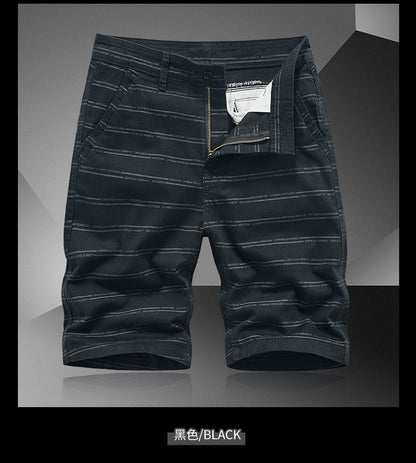 Casual Shorts Summer Men's Japanese-style Tooling All-match Solid Color Striped Claw Pants Boys Running Sports Men's Pants