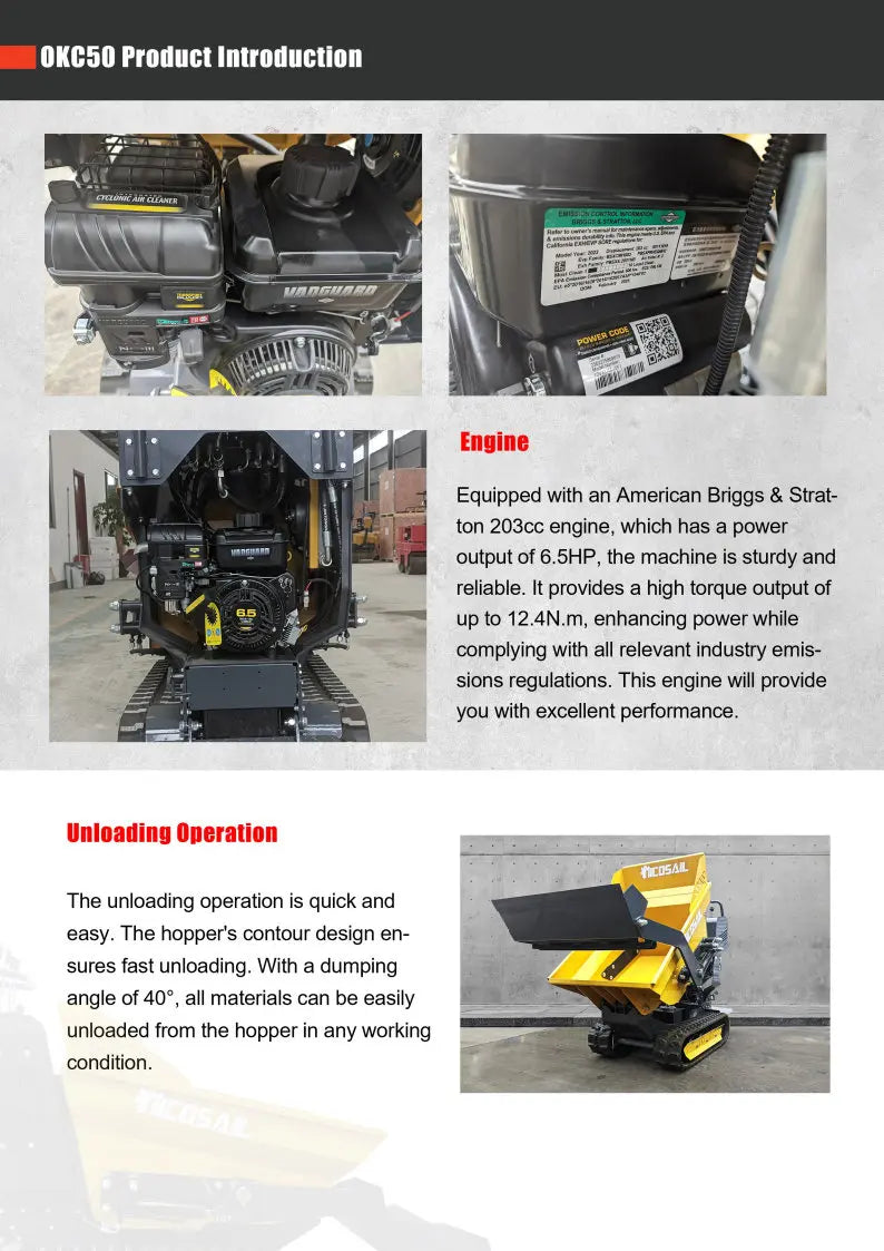 Fully Hydraulic High Tip Dumper Mini Dumper Crawler Truck Dumper Suppliers