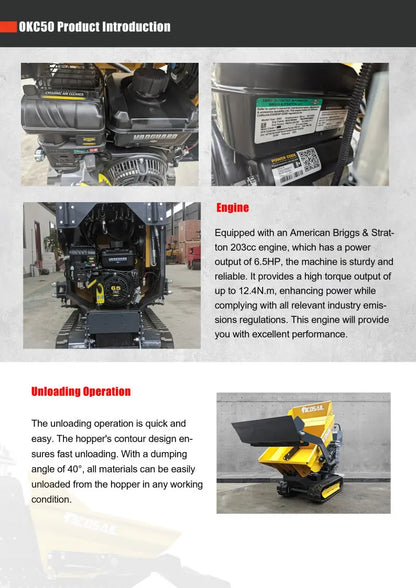 Fully Hydraulic High Tip Dumper Mini Dumper Crawler Truck Dumper Suppliers