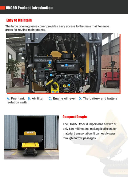 Fully Hydraulic High Tip Dumper Mini Dumper Crawler Truck Dumper Suppliers